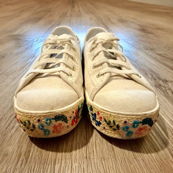 Keds x Rifle Paper Co. Triple Kick Rosalie Embroidered Jute Sneaker - Picture 4 of 7